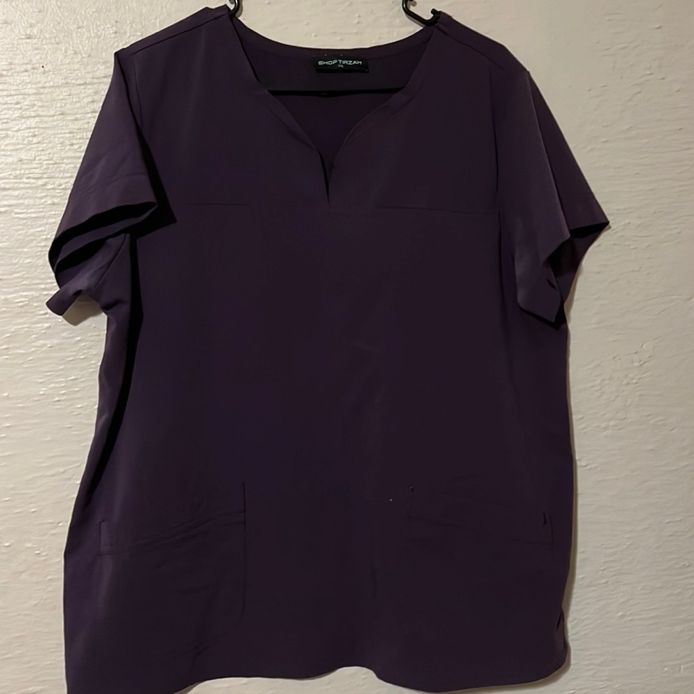 Purple scrub top